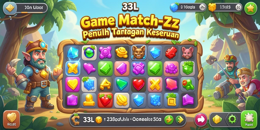 Tampilan gameplay seru dari 33L yang penuh warna.