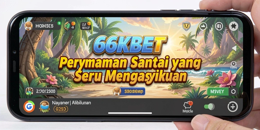Tampilan gameplay 66KBET yang ceria dan menarik.