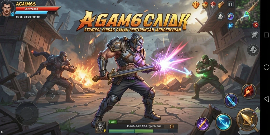 Tampilan menegangkan dari gameplay AGAM66 yang penuh dengan strategi.