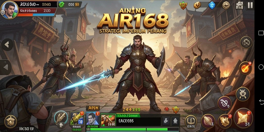 Tampilan gameplay mendebarkan dalam AIR168 sebagai game SLG.