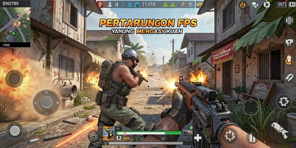 Gameplay seru FPS dengan grafis menawan di BNI789.