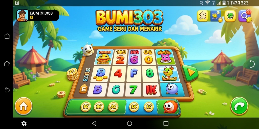 Tampilan gameplay seru BUMI303 di saat bermain Bingo.
