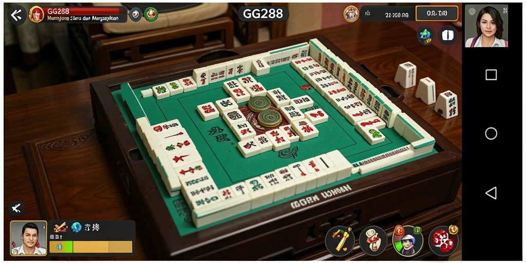Screenshot gameplay GG288 yang menarik dalam permainan Mahjong.