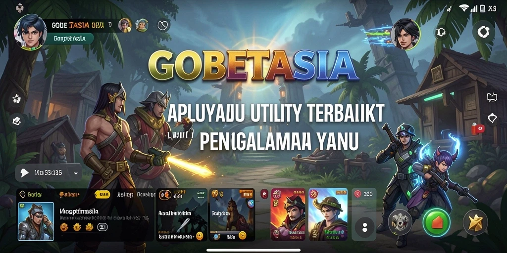 Tampilan antarmuka GOBETASIA yang memudahkan navigasi fitur-fitur Utility.