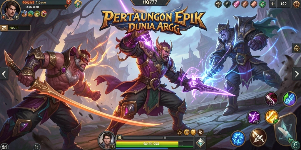 Gameplay mendebarkan dengan pertarungan di dunia fantasi.