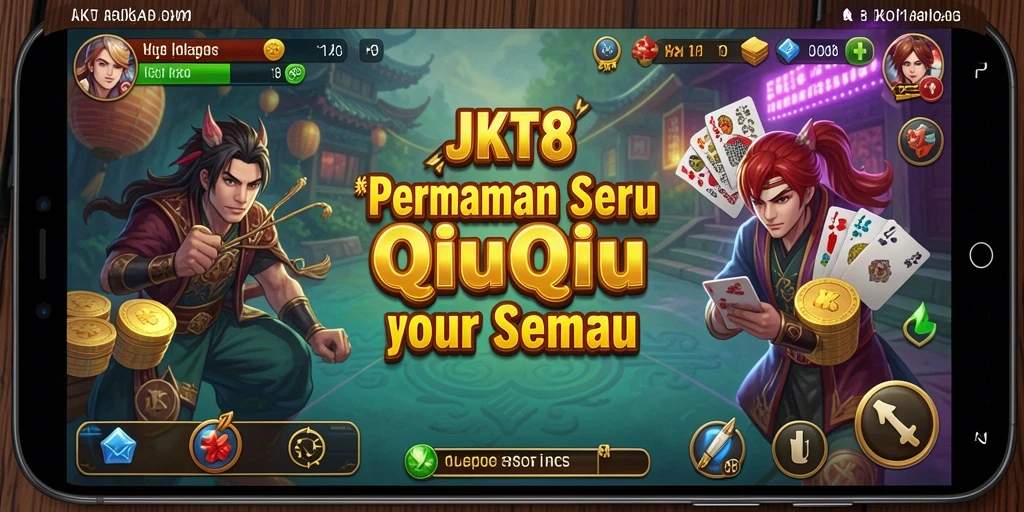 Tampilan menarik dari gameplay QiuQiu JKT8.