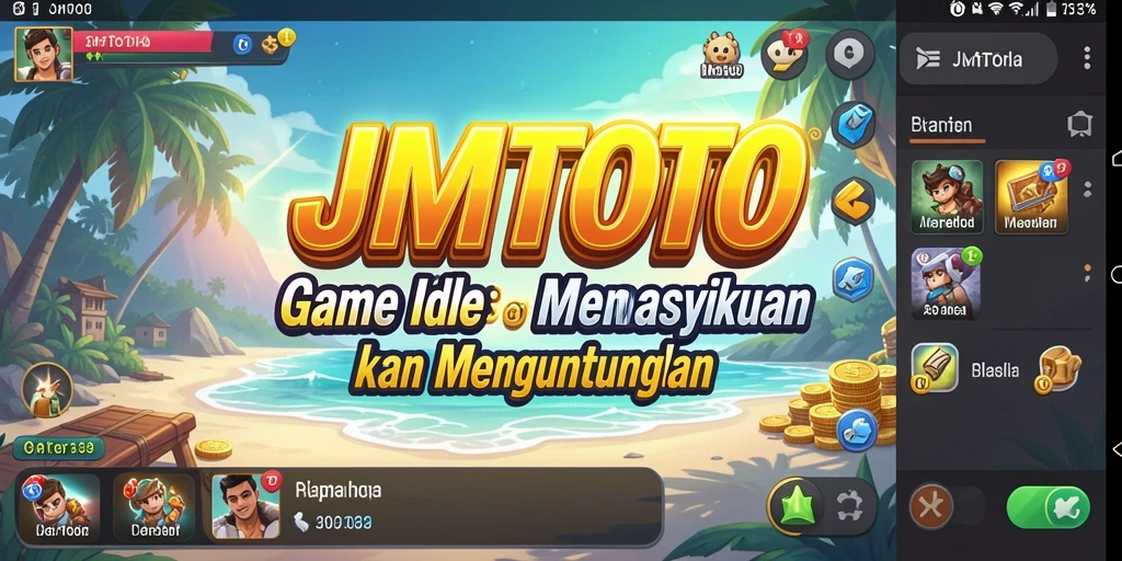 Tangkapan layar gameplay JMTOTO dengan fitur Idle yang menarik.