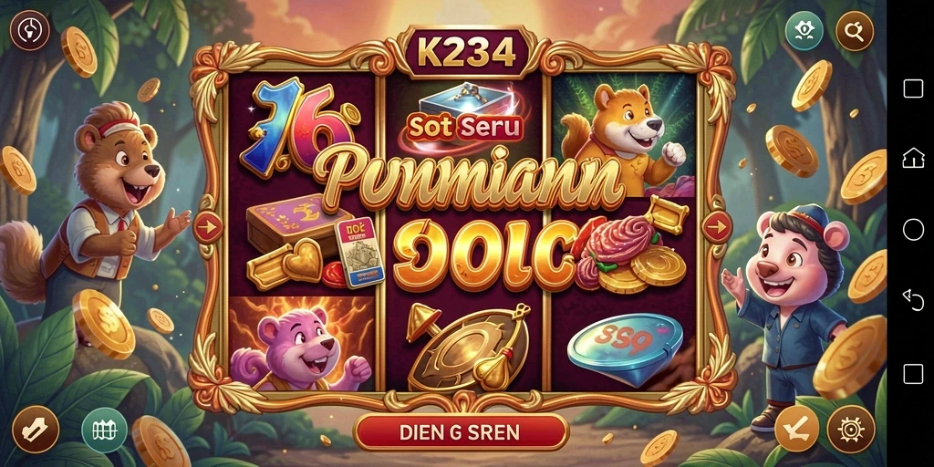 Tampilan gameplay menarik dari K234 yang menampilkan putaran slot yang mengasyikkan.