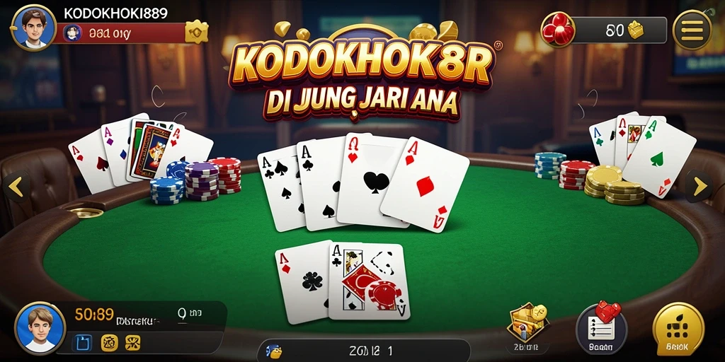 Gameplay seru Poker di KODOKHOKI889 dengan visual menawan.