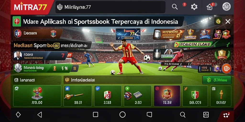 Tampilan antarmuka MITRA77 yang menarik dan mudah dijelajahi dalam taruhan olahraga.