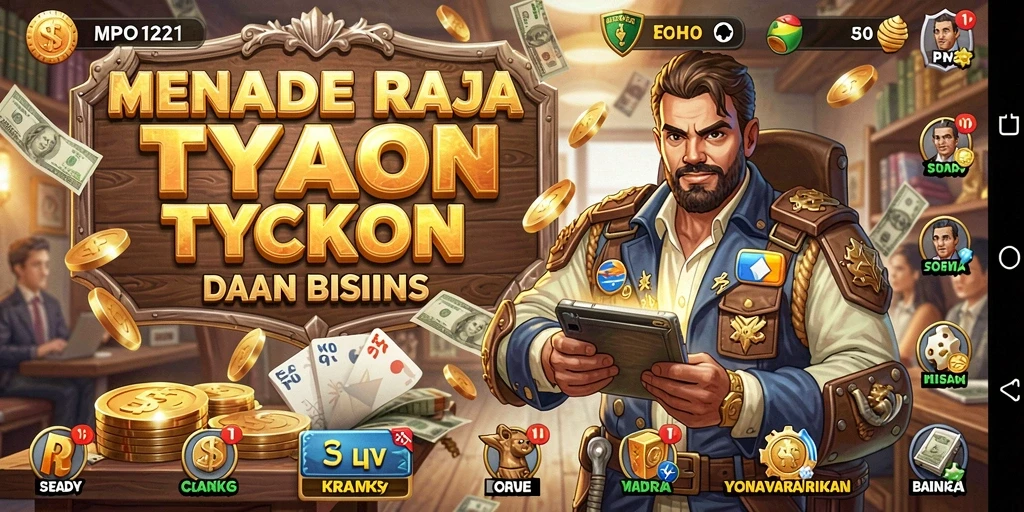 Screenshot menunjukkan gameplay seru dari game Tycoon MPO1221.