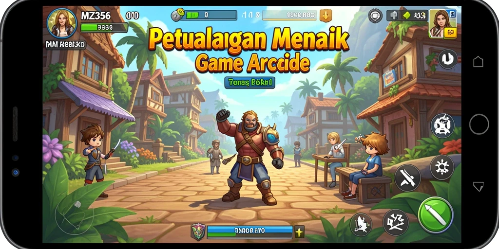 Tampilan karakter MZ356 saat melewati rintangan dalam gameplay Arcade.