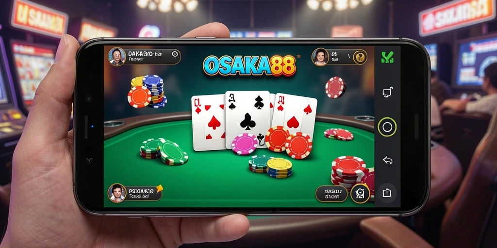 Tampilan permainan Poker di OSAKA88 yang seru dan menarik.