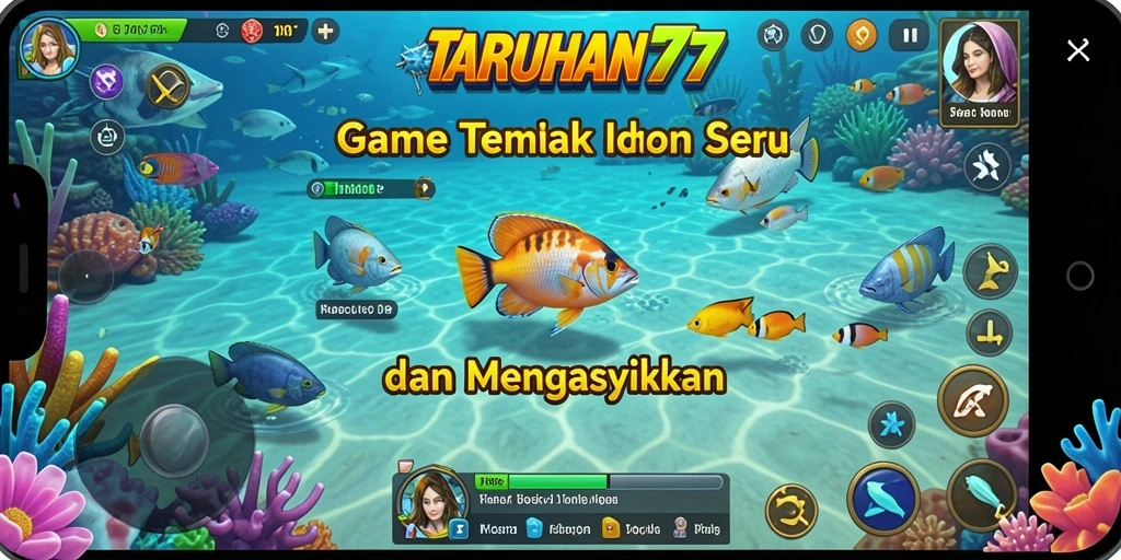Tampilan gameplay seru dari TARUHAN77 saat menembak ikan.
