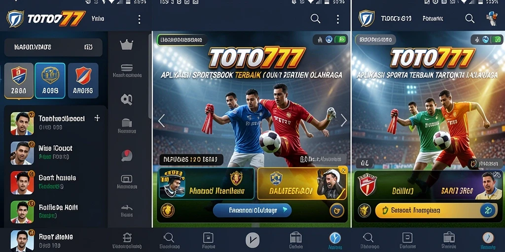 Screenshot utama TOTO777 menampilkan antarmuka taruhan olahraga yang menarik.
