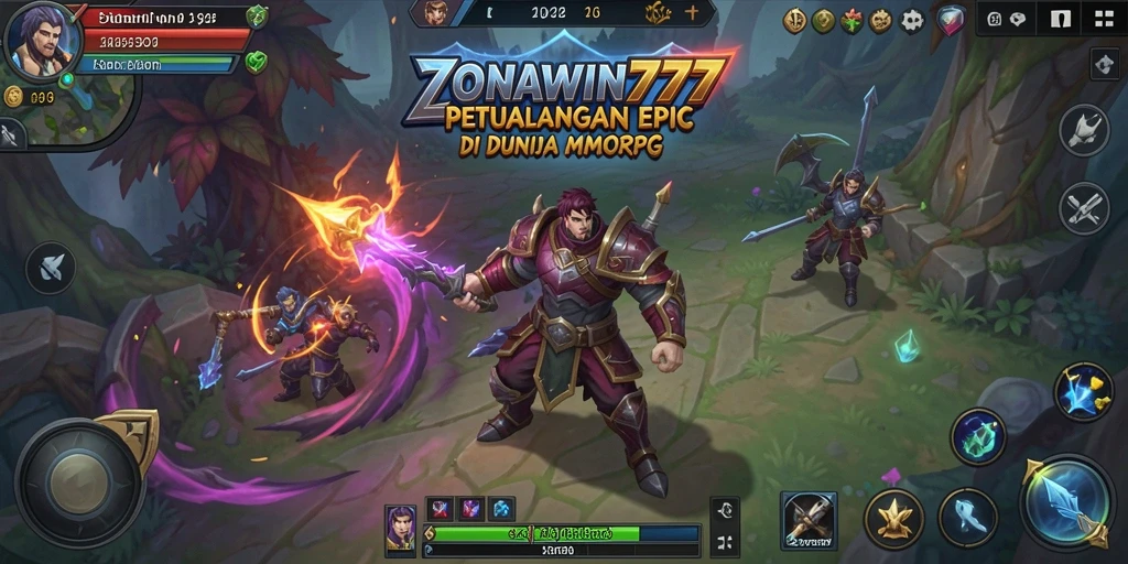 Tangkapan layar dari gameplay ZONAWIN777 yang menampilkan aksi pertempuran mendebarkan.
